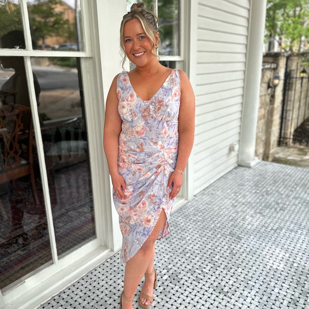 Lavender Floral Dress
